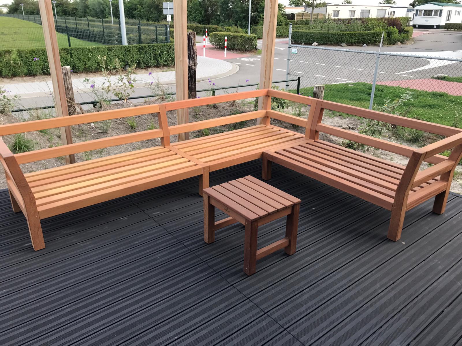 Loungeset-hardhout