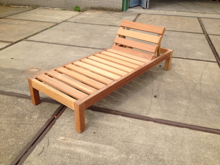 Strandbed hardhout